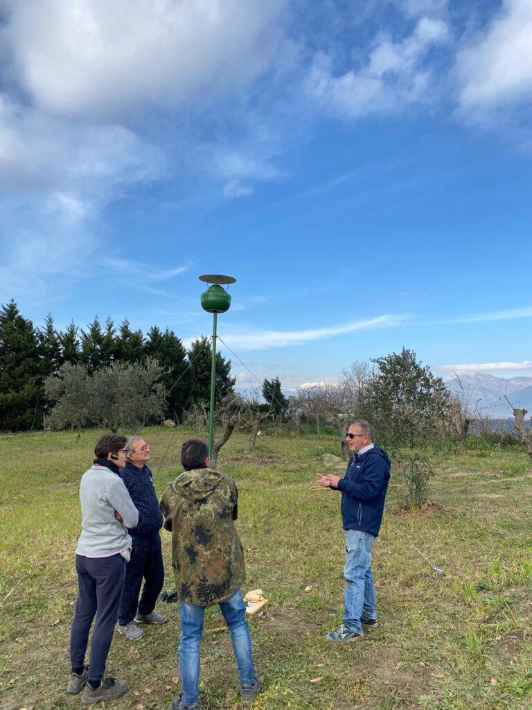 Obstbaumgarten Installation der Hydrop Up Anlage